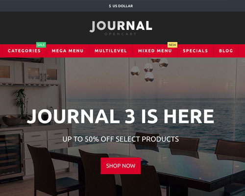 Journal OpenCart Theme